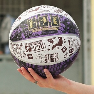 Banh Bóng Rổ Graffiti Chất Lượng Tốt - Size 7 - Tặng Túi lưới, Kim bơm