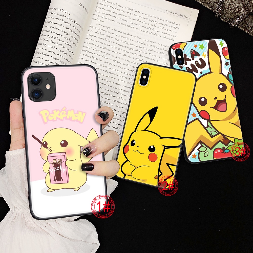 Ốp điện thoại TPU mềm in hoạt hình 57LM Pikachu cho Samsung S7 Edge S8 S9 Plus S10 Lite S10E