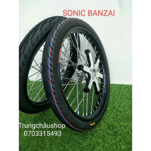 CẶP BÁNH CĂM SONIC NIỀNG BANZAI 1.4 1.6 FULL VỎ CAMEL HOẶC CRV 60.70 GẮN NHƯ RIN