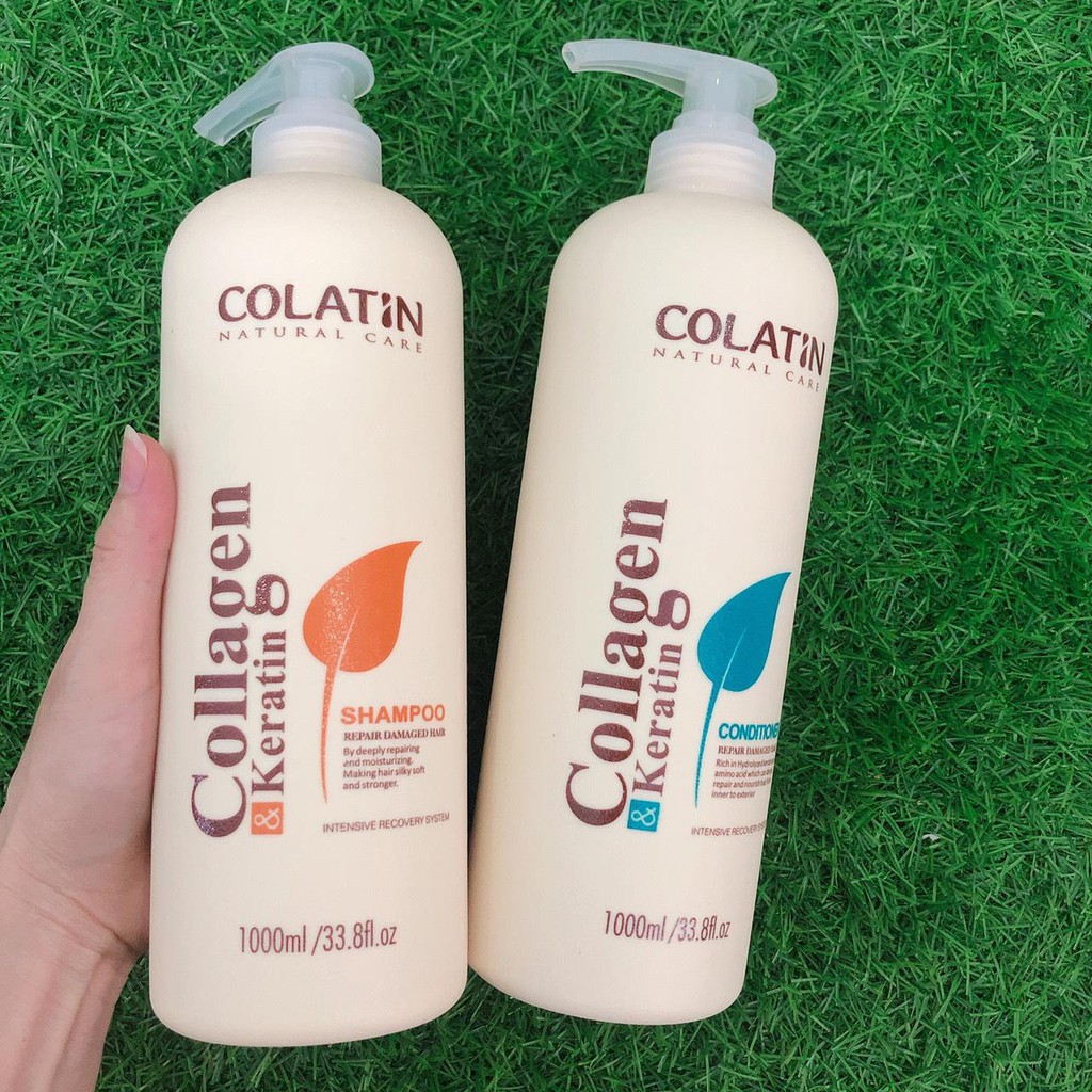 DẦU GỘI VÀ XẢ COLATIN NATURAL CARE 1000ML*2 (MẪU MỚI 2018)