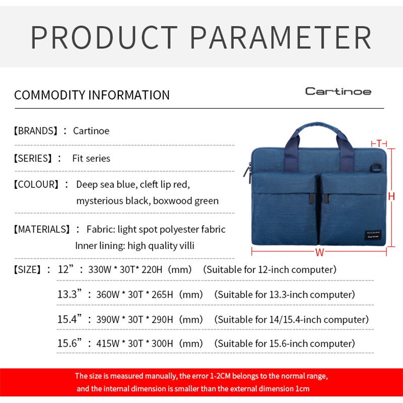 [FREESHIP] Túi chống sốc laptop Cartinoe Fit Series đủ màu đủ size | BigBuy360 - bigbuy360.vn