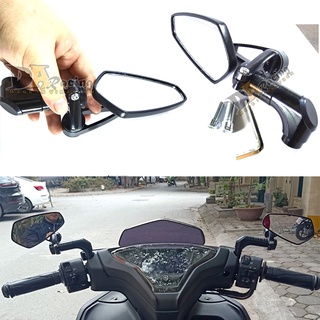 Gương chiếu hậu xe máy Exciter, winner, Y.amaha, mặt kính trắng tầm nhìn tốt