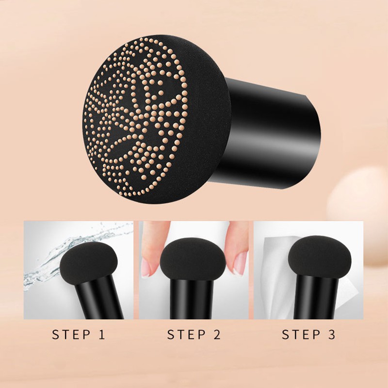 (Hàng Mới Về) Kem Bb Air Cushion Che Khuyết Điểm Chống Thấm Nước Kèm Cọ Đầu Nấm | BigBuy360 - bigbuy360.vn