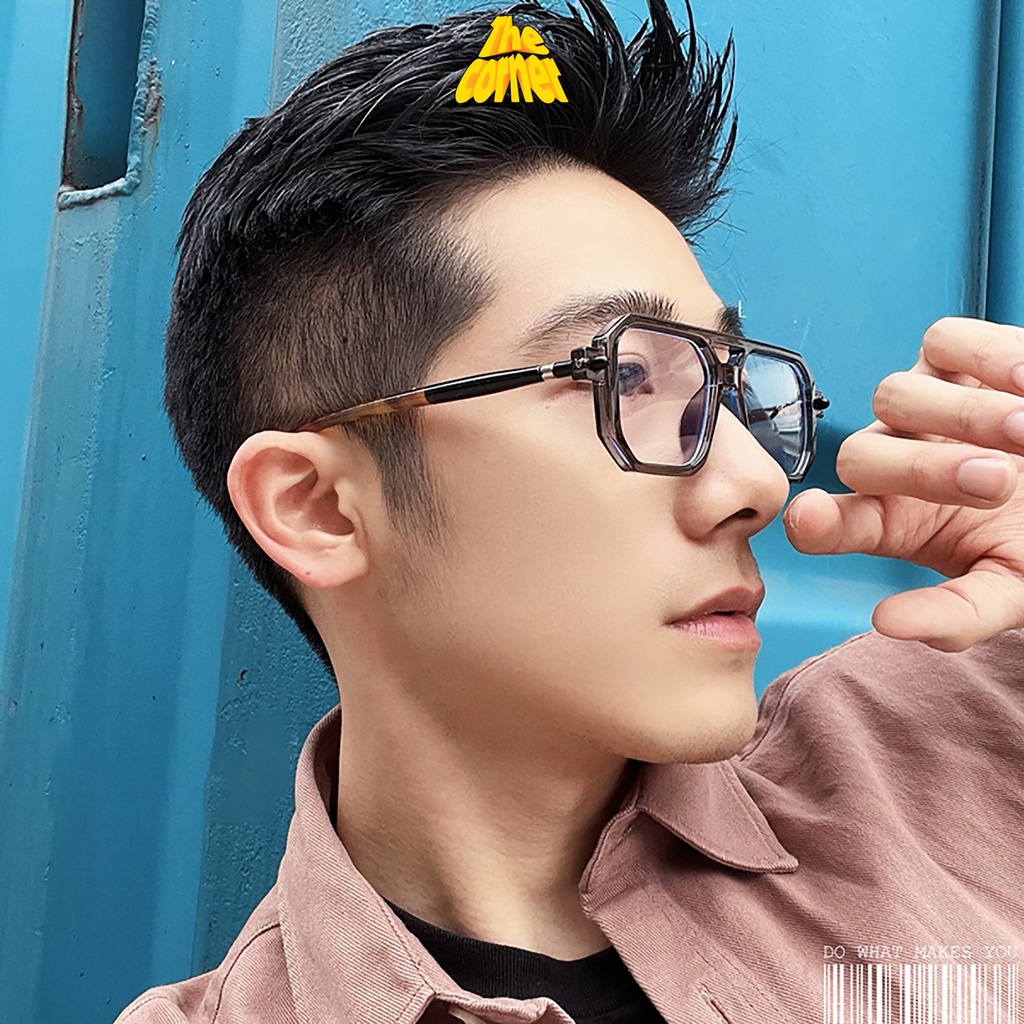 Kính Thời Trang Nam Nữ Kuboraum Mask P8 Mắt Vuông Hàn Quốc