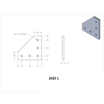 Pad nối góc cho nhôm định hình 2020 3030 | WebRaoVat - webraovat.net.vn