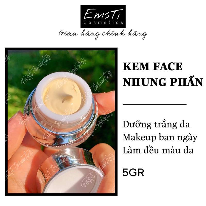 KEM FACE NHUNG PHẤN CAO CẤP NGÀY VÀ ĐÊM (Makeup, dưỡng trắng)