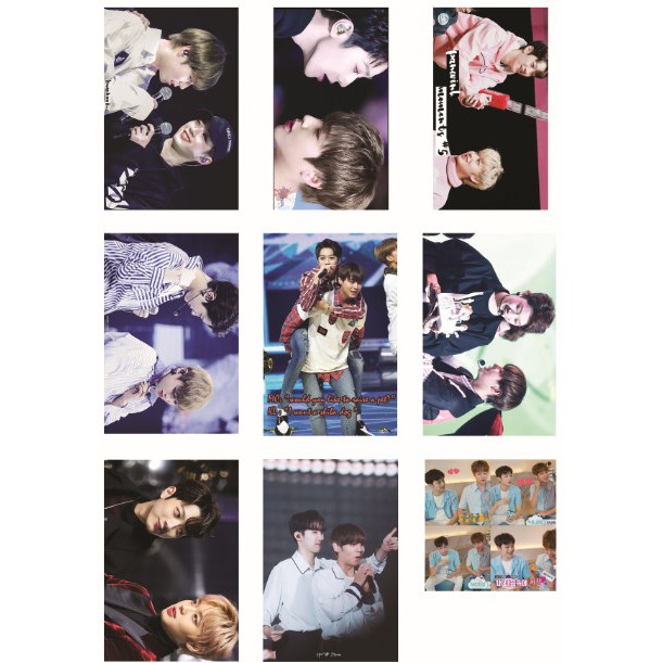 Lomo card 63 ảnh WANNA ONE Couple PanWink (Jihoon + Guanlin)