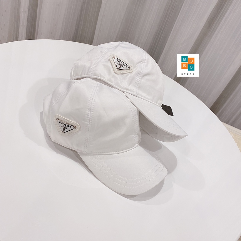 MŨ BUCKET  GIÓ 2 LỚP  PRADA LOGO KIM LOẠI - CỰC CÁ TÍNH