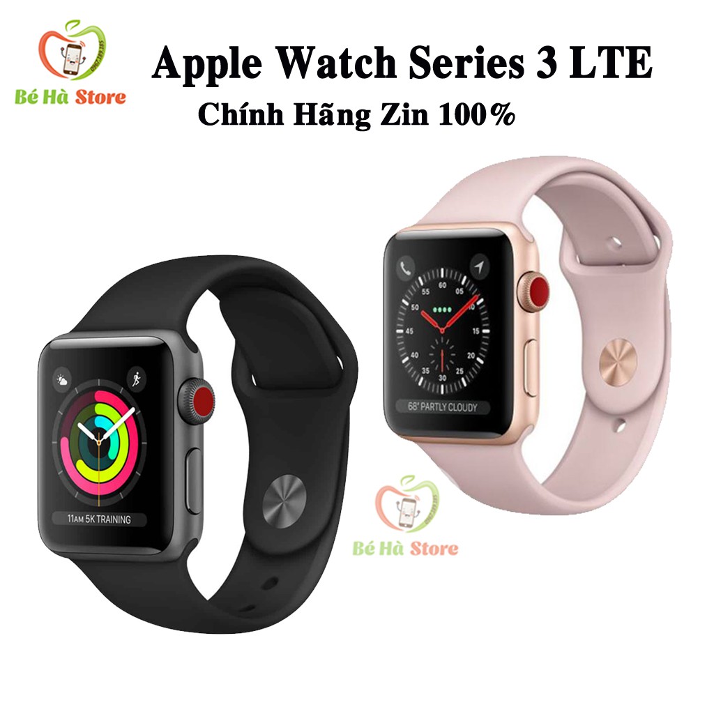 Đồng Hồ Apple Watch Series 2 3 - 38/42mm GPS+LTE Nhôm Mới 99%