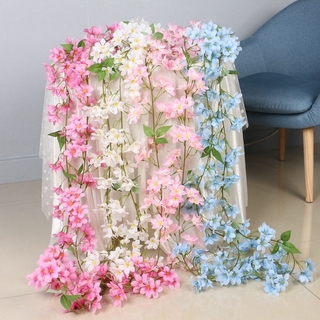 Dây hoa giả bằng lụa chiều dài 2.3m trang trí