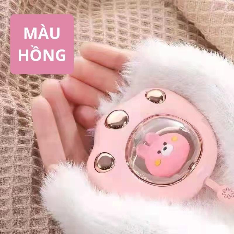 Máy Sưởi Ấm Mini Cầm Tay Cao Su Thông Mình Với Hình Ngộ Nghĩnh Đáng Yêu