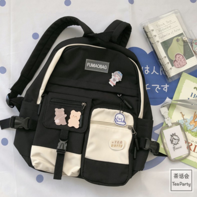 SẴN 1 SỐ MÀU | BALO ĐI HỌC PHONG CÁCH HÀN QUỐC SIÊU CUTE VỪA A4