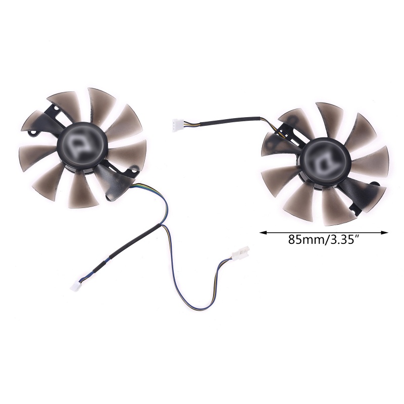 2 Quạt Tản Nhiệt 85mm Pld10015B12H 0.55a Rx580 Rx590 Cho Nguồn Powercolor Dataland Radeon Rx 580 590