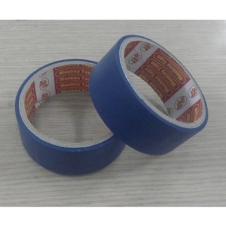 Băng Dính Màu Dán Gáy các cỡ 3cm / 5cm / 7 cm màu xanh dương / xanh văn phòng