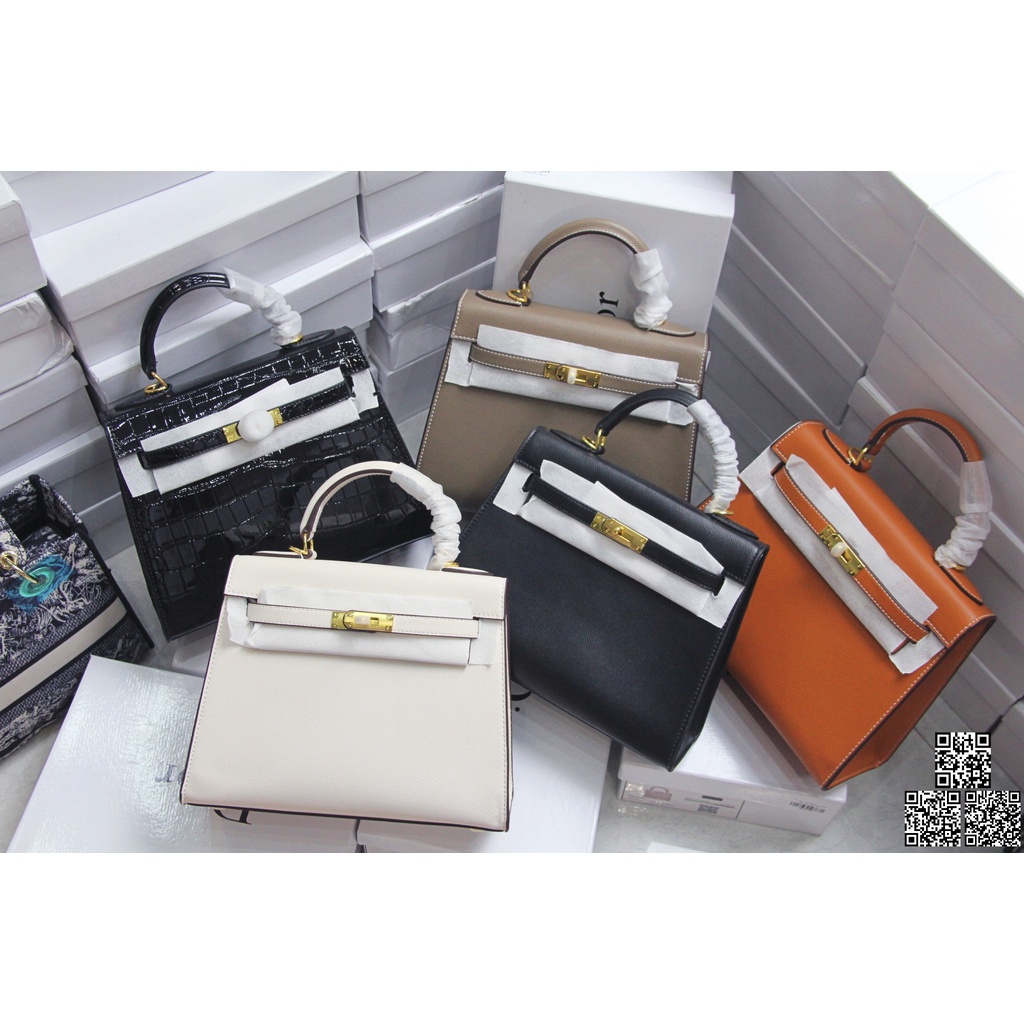 Túi Xách Nữ Kelly HM Size 25cm Da Epsom Cao Cấp Hàng Sẵn Có Hộp