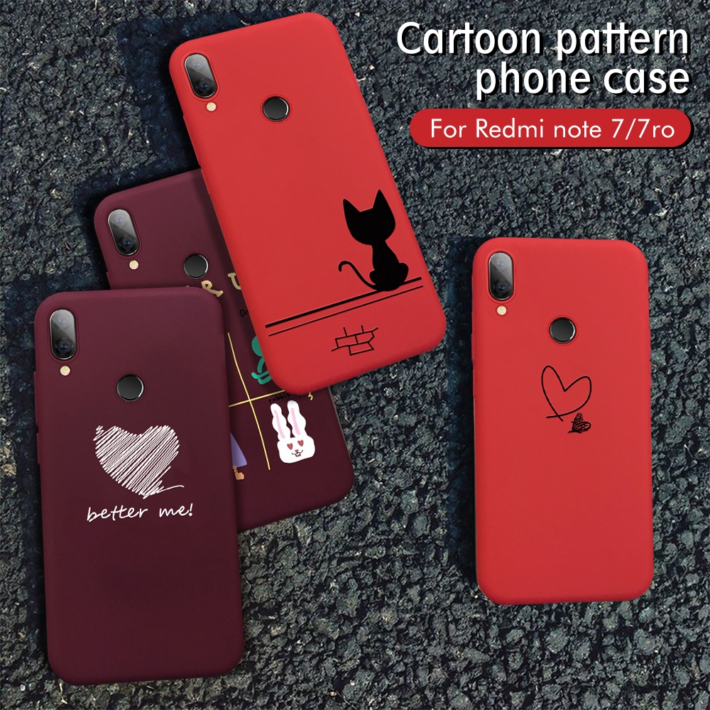 Soft Silicone TPU Case For Xiaomi Redmi 7 Mi9 SE Mi8 Lite Mi6X Cute Cat Pattern Anti-fall Protective Back Cover