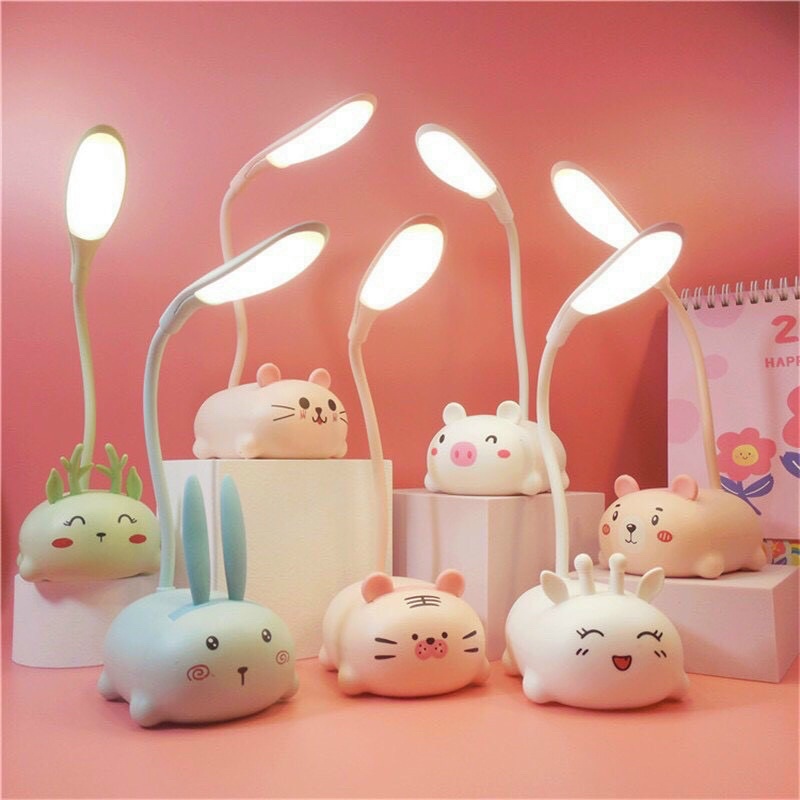 Đèn học để bàn hình thú cute.đèn LED kêt nối USB, đèn MINI trag trí bàn học.