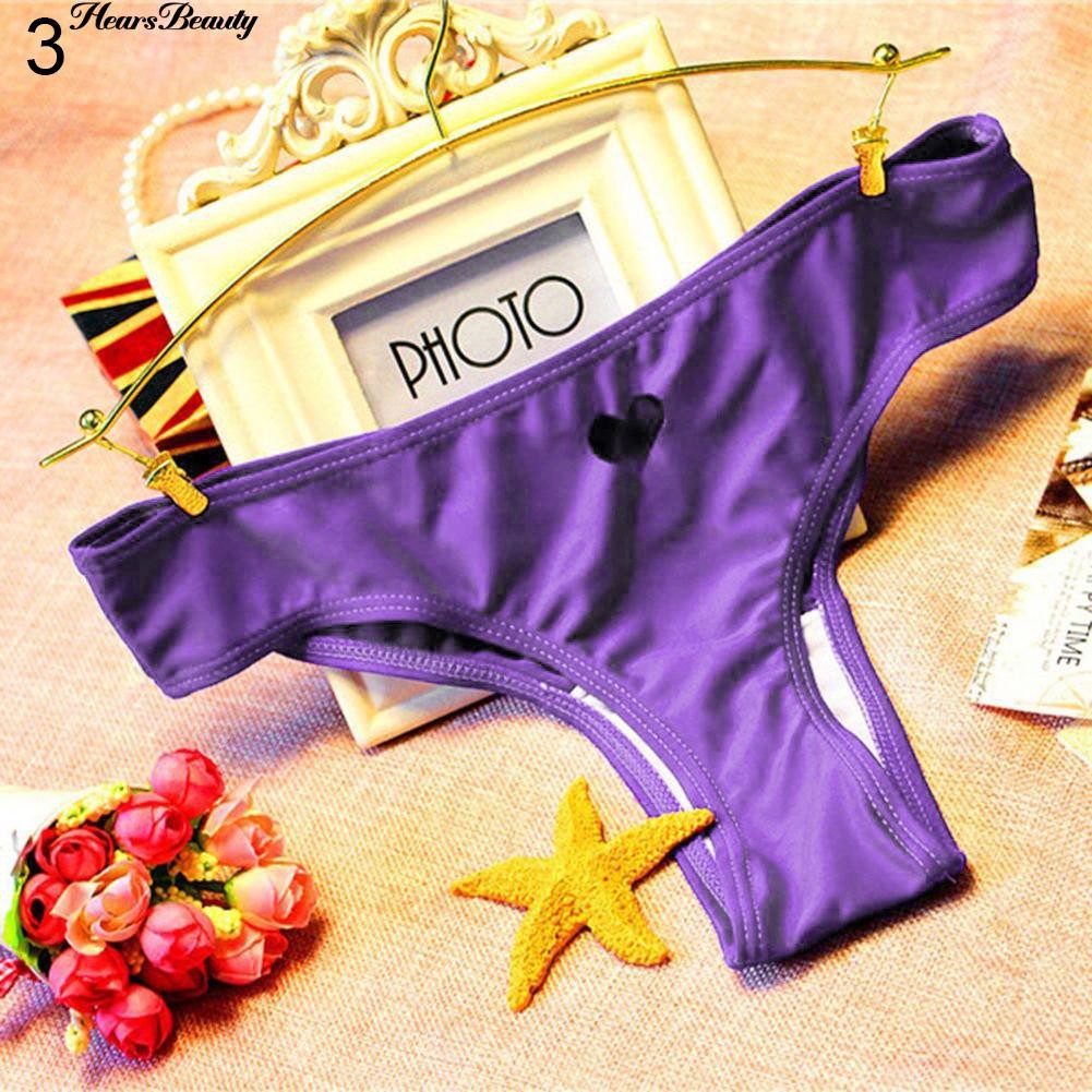 Quần Lót Bikini Dập Lỗ Hình Trái Tim Quyến Rũ Cho Nữ