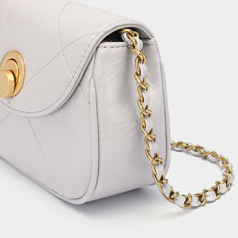 Túi đeo chéo IELGY phối dây xích thời trang thanh lịch dành cho nữ