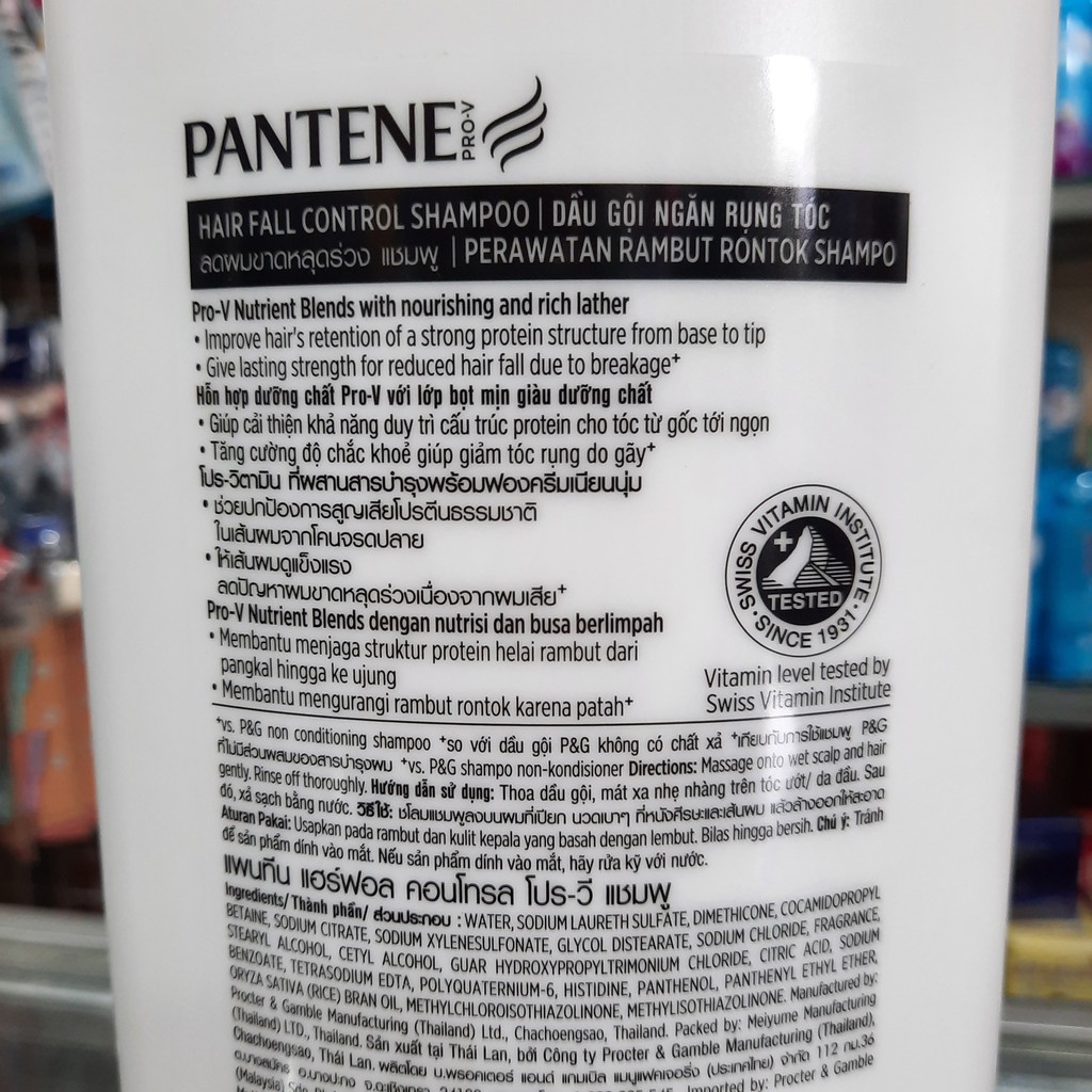 Dầu Gội Pantene Ngăn Rụng Tóc 1.8L