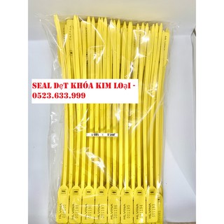 [MIỄN PHÍ IN LOGO CHO ĐƠN 1000 CHIẾC] Seal nhựa niêm phong dạng dẹt  ( Bịch 100 chiếc)