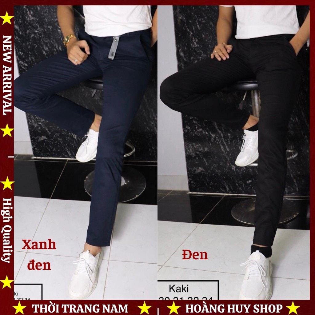 Quần Kaki Nam Cao Cấp H&H-K01 Ống Suông Chất Vải Kiểu Dáng Tây Âu Cực Đẹp - Nhiều Màu