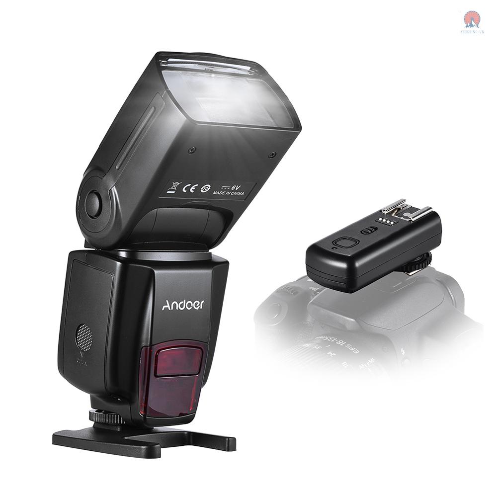 Đèn Flash Chụp Ảnh Không Dây ECVN Andoer AD560 IV 2.4G GN50 Cho Máy Ảnh DSLR