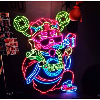 Dây Đèn Led NEON Dạ Quang 12v [Bán lẻ 1 mét], Uốn chữ Tạo hình