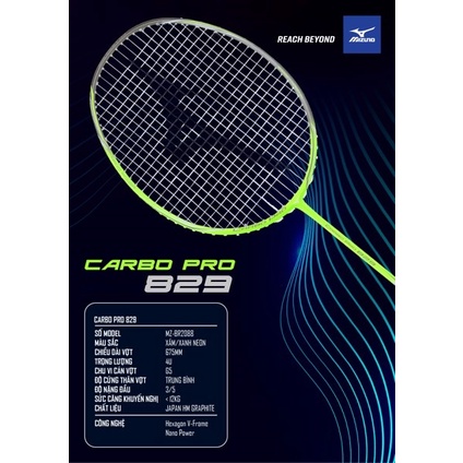 Vợt cầu lông Mizuno Carbo Pro 829