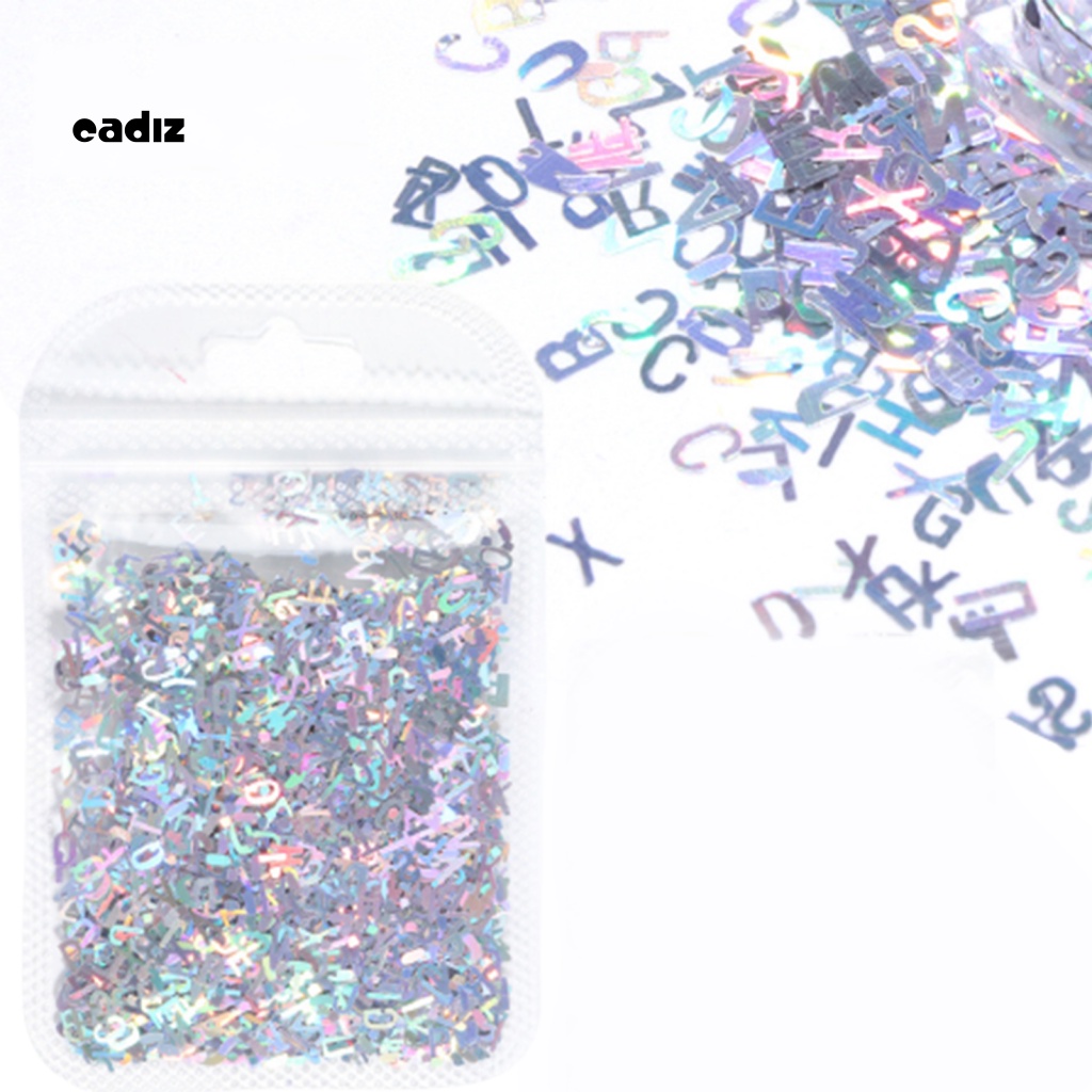 Phụ Kiện Kim Tuyến Hình Chữ Cái Siêu Mỏng Hỗn Hợp Trang Trí Móng Tay Nghệ Thuật DIY