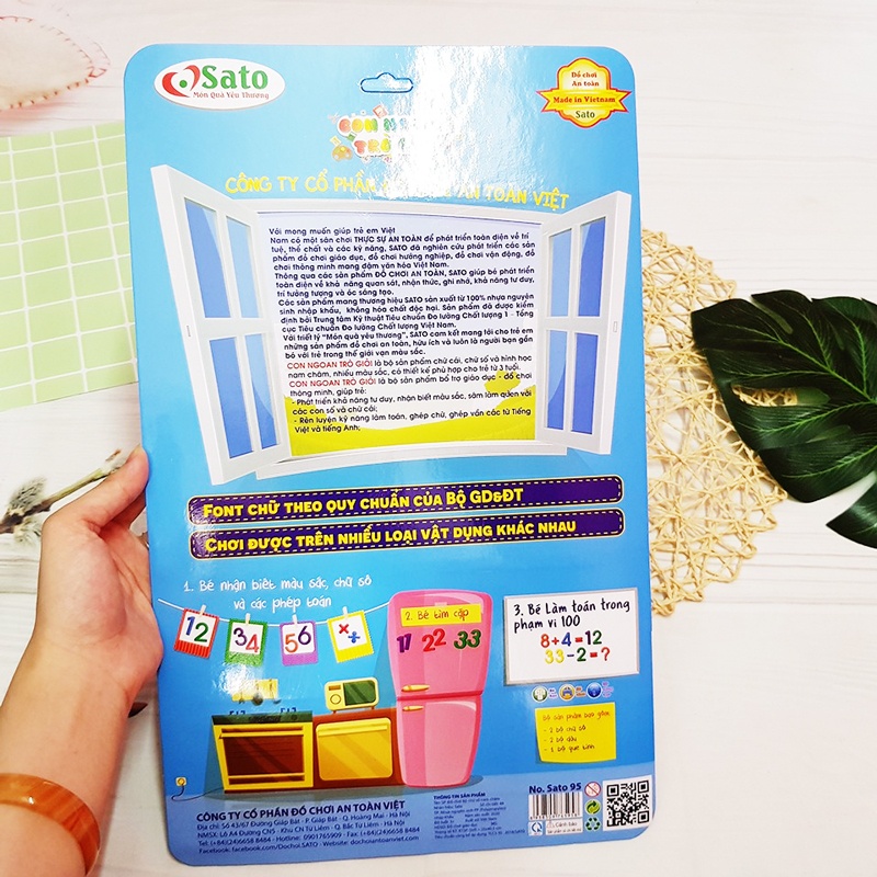 Bộ Chữ Số Nam Châm Anto95