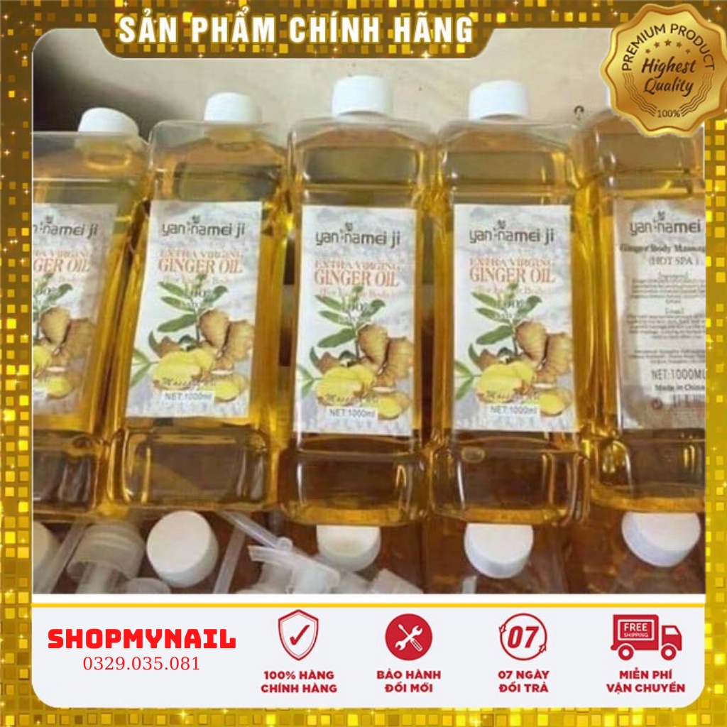 Tinh dầu massage body gừng nóng