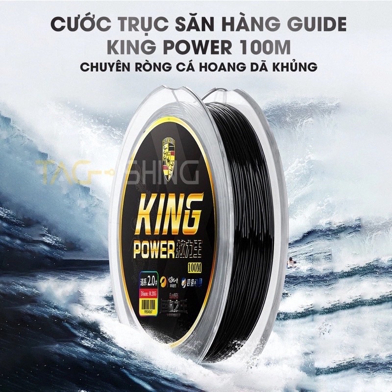 Cước Trục - Cước Thẻo Săn Hàng Guide KING POWER 100M - Chính Hãng
