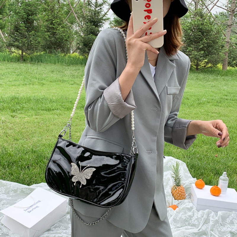 Túi Đeo Chéo Da PU Khóa Kéo Thời Trang Cho Nữ