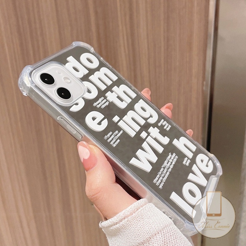 Ốp Điện Thoại Tráng Gương In Chữ Tiếng Anh Cho iPhone 7Plus 8Plus XR 11 Pro MAX 12 13 Pro MAX 7 8 Plus X XS MAX SE 2020