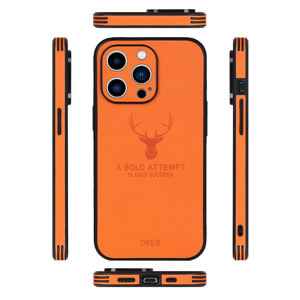 Ốp điện thoại da chống sốc viền bảo vệ camera cho iPhone 11 ,12,13 Pro Max XR X Max (Mới)