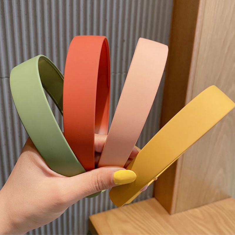 Các cô gái kẹo những chiếc băng Headband đơn giản màu tinh khiết phụ kiện Hairband