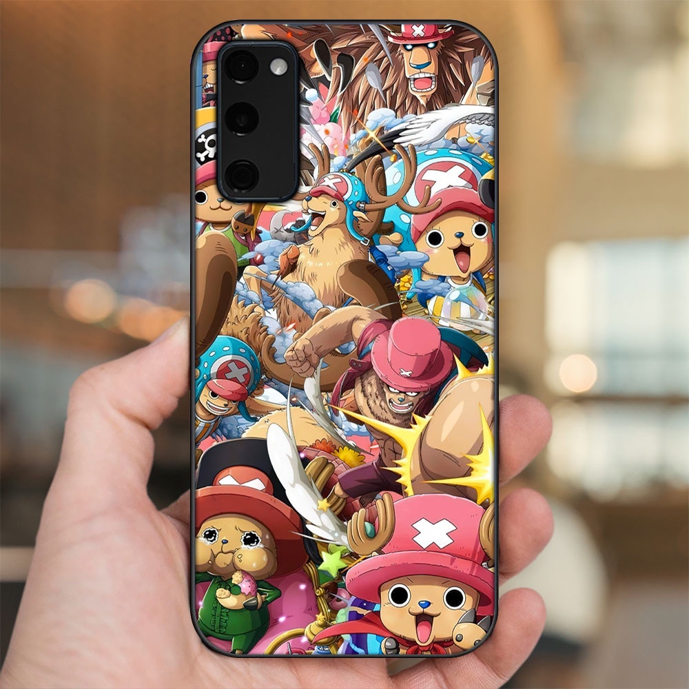 Ốp lưng Samsung S20 FE viền đen in hình Chopper One Piece Đảo Hải Tặc