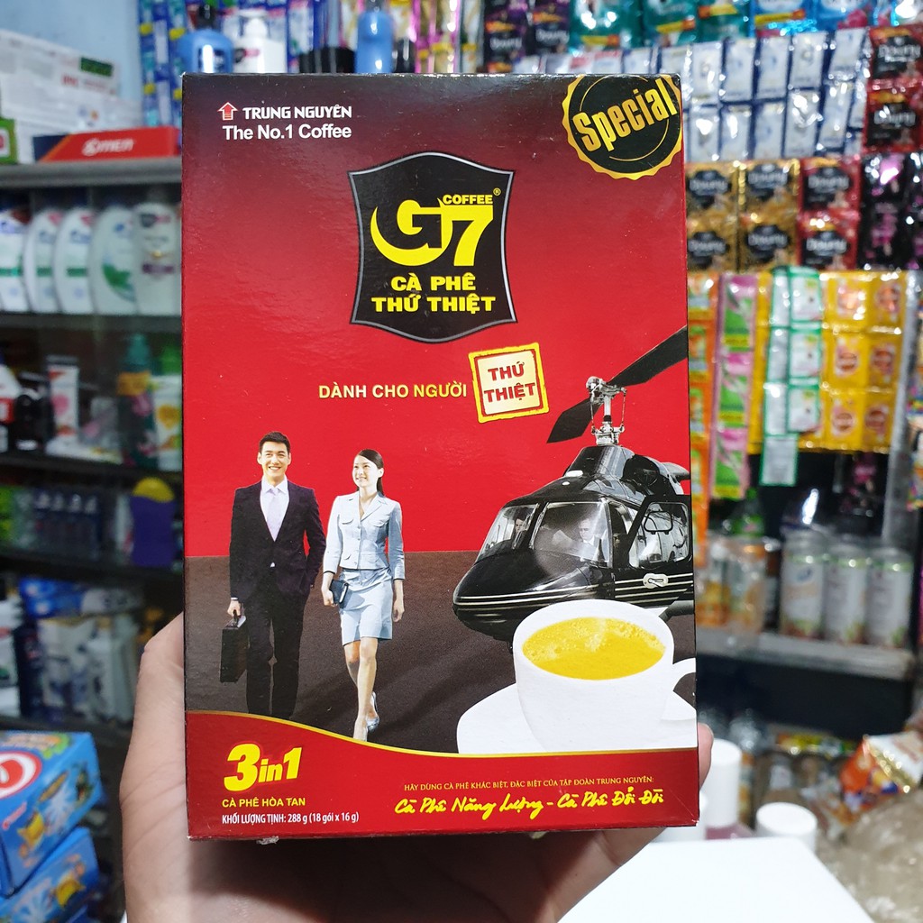 CÀ PHÊ -  COFFEE G7 THỨ THIỆT HỘP 18 GÓI * 16G