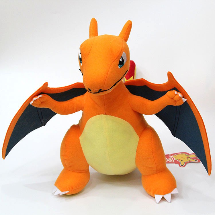 GẤU BÔNG POKEMON RỒNG CHARIZARD SHINY CAM (30 CM) MỚI 100% HÀNG XỊN CAO CẤP LOẠI 1