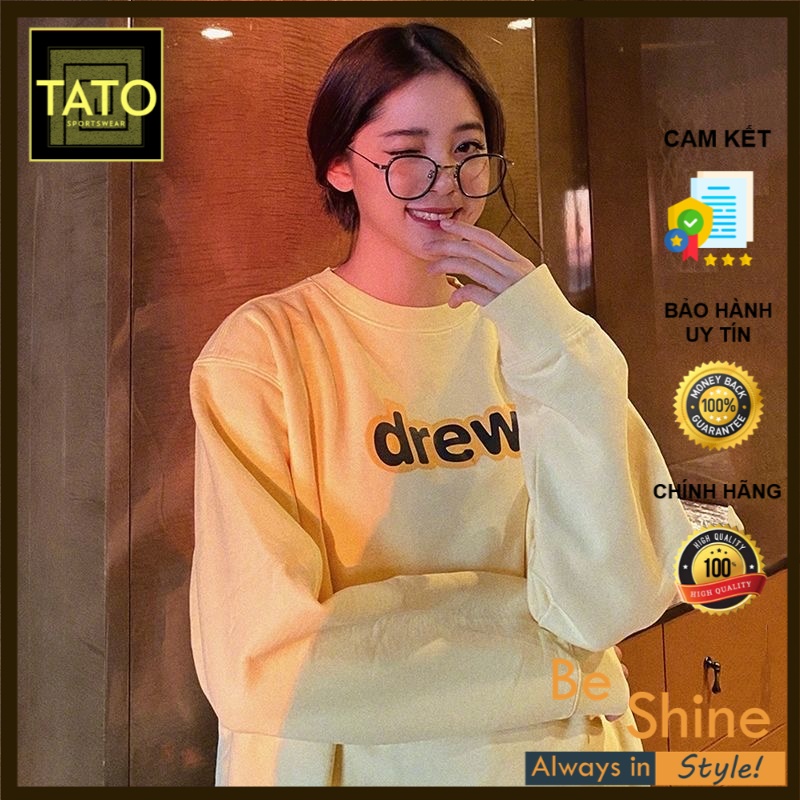 Áo Sweater Drew House - Áo Nỉ Bông Unisex Form Rộng Mẫu Mới 2022 - TATO Unisex Clothing
