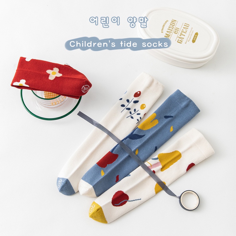 Đôi Vớ Cotton Họa Tiết Hoa Thời Trang 2005 Cho Mẹ Và Bé