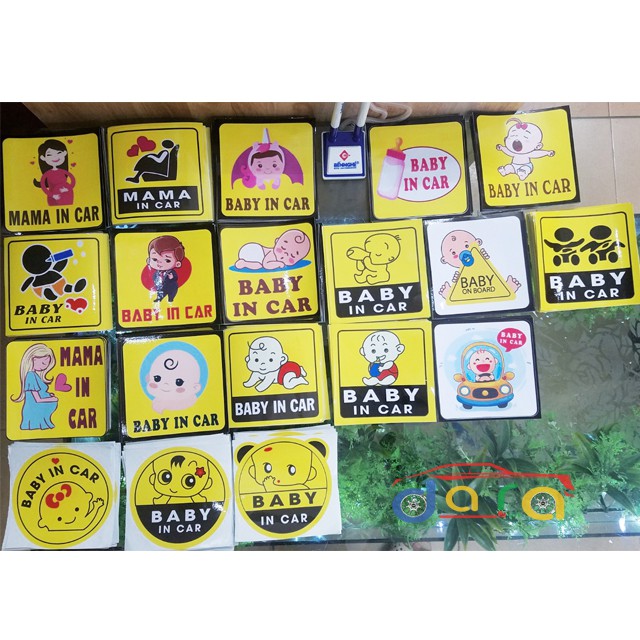 Decal dán xe ô tô BABY IN CAR