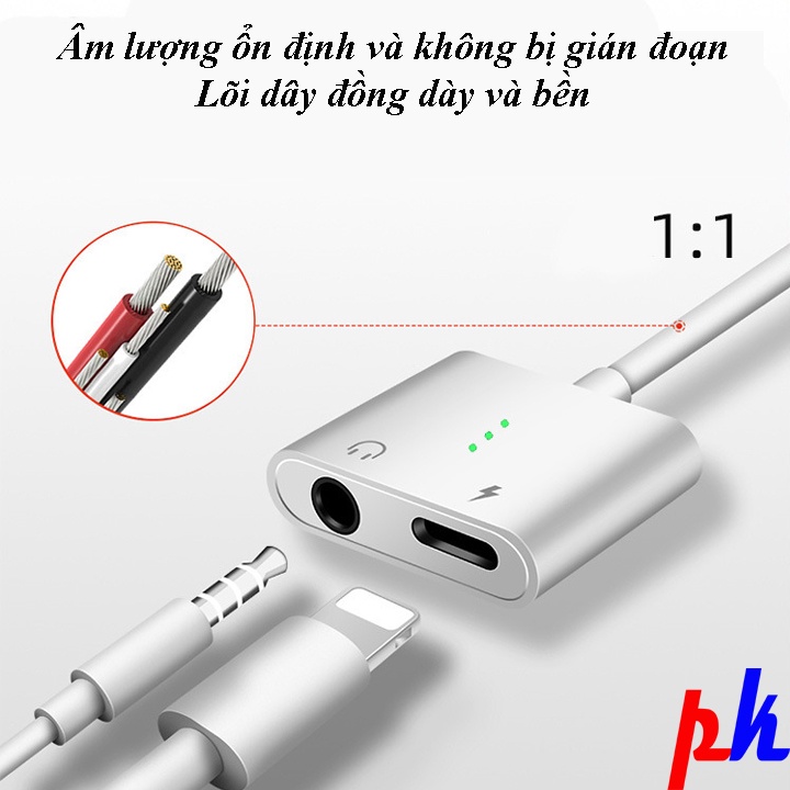 jack chuyển tai nghe LT sang 3.5 kèm sạc