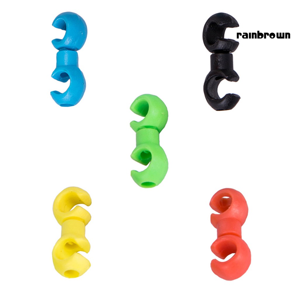 Set 20 Kẹp Dây Cáp Xe Đạp Hình Chữ S Có Thể Xoay Được Tiện Dụng
