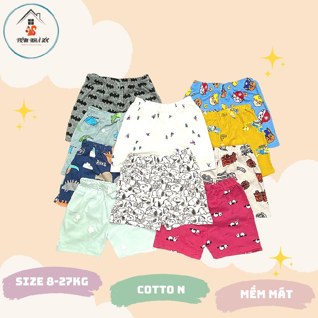 Quần đùi mùa hè cho bé trai bé gái size 1 - 5 tuổi Tiệm Nhà Sóc
