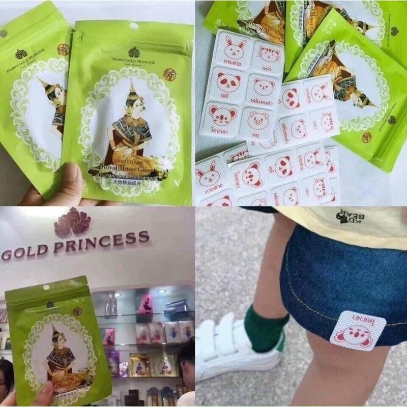 MIẾNG DÁN THẢO DƯỢC ĐUỔI MUỖI GOLD PRINCESS THÁI LAN CHÍNH HÃNG - 8332