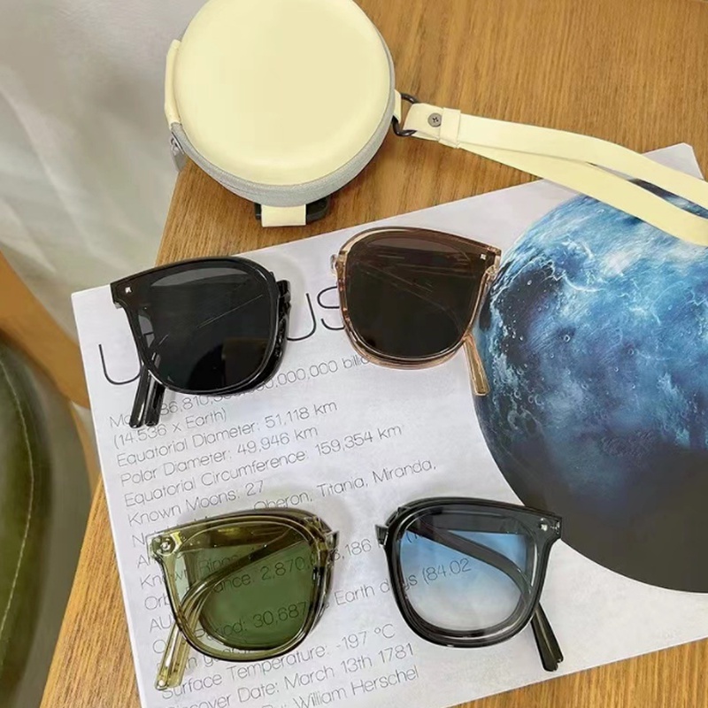 (KIQI-FASHION) COD Kính Mát Gọng Vuông Lớn Chống Tia Uv400 Siêu Nhẹ Thời Trang Mới Cho Nam Nữ