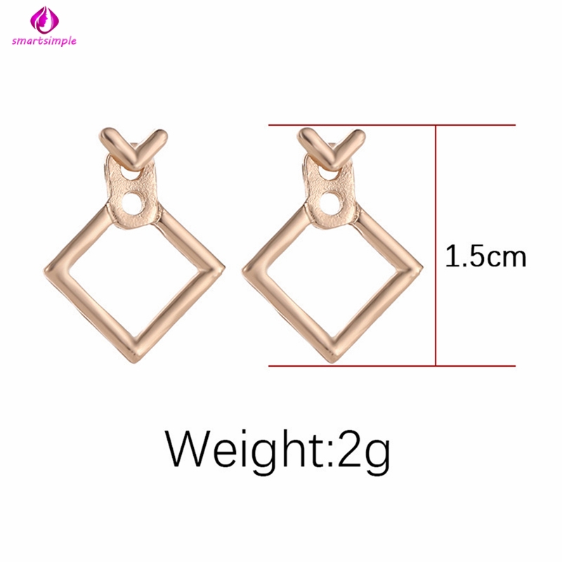 Bông Tai Kim Loại Thiết Kế Đơn Giản Dành Cho Nữ