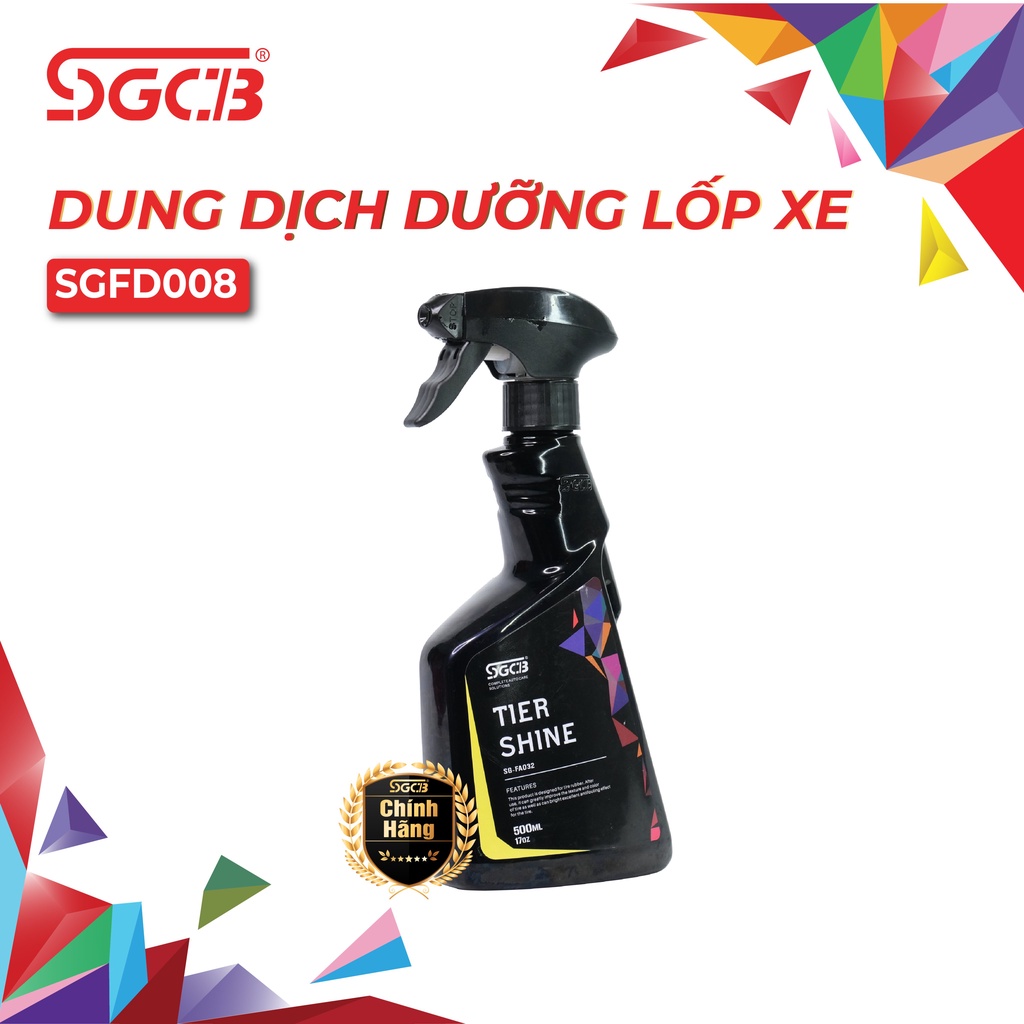 Dung Dịch Dưỡng Lốp Xe Ô tô và Mô Tô Gốc Dầu SGCB 500 ML SGFD008